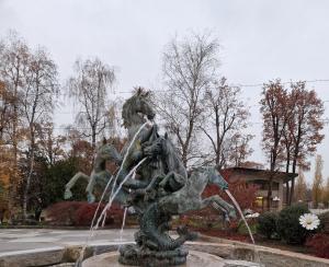 bronze fountain